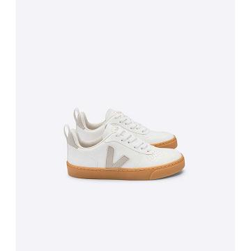 Veja V-10 CWL Kids' Shoes White/Beige | NZ 782AHK